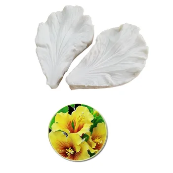 

Hibiscus Flower Petal Veiner Silicone Mold Chocolate Fondant Gumpaste Sugar Clay Flower Mould Cake Decorating Tools M2087