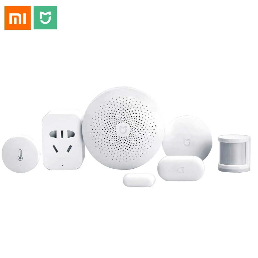  Xiaomi Smart Home Automation Mijia 6 in 1 Kit LED Gateway 2 WiFi Switch Zigbee Sensor Socket domoti - 32718947862