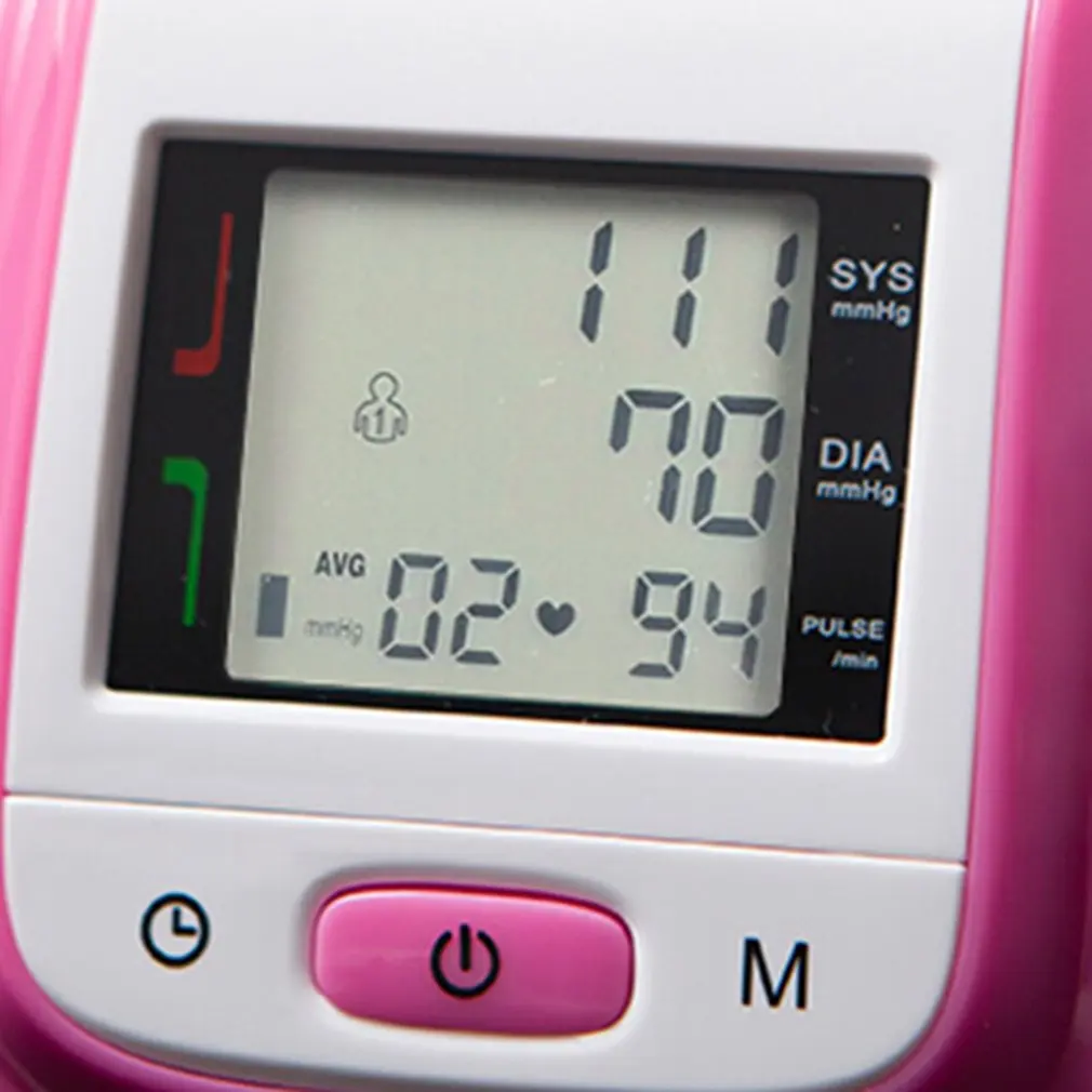 Автоматический наручный Монитор артериального давления Tensiometros цифровой ЖК-наручный манжет измеритель пульса артериального давления