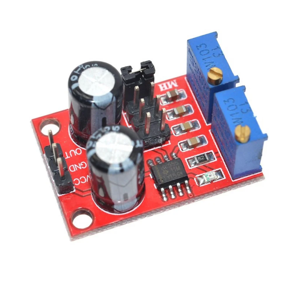 

NE555 Pulse Frequency Duty Cycle Adjustable Module 10kHz -200kHz Square Wave Signal Generator For Arduino DIY Kit Stepper Motor