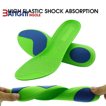 

3ANGNI Elastic Men/Woman Orthotic Arch Support Shoe Insert Flat Feet insoles for shoes Comfortable EVA Orthopedic insoles