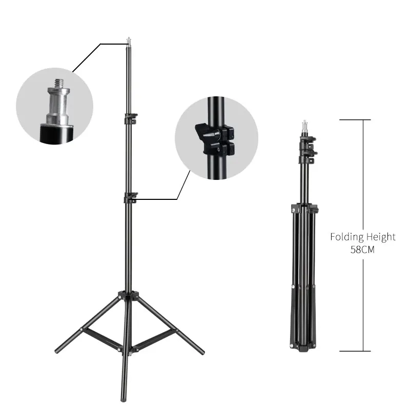  Universal Portable Aluminum tripod stand Mount Digital Camera Tripod for Phone with Bluetooth Remot