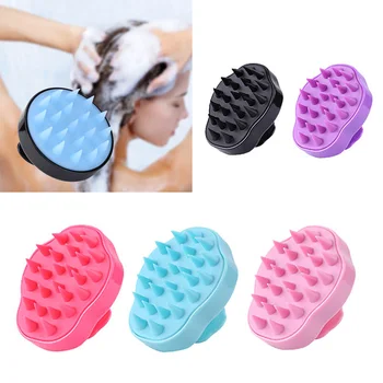 

Silicone Head Body Scalp Massage Brush Comb Shampoo Hair Washing Comb Shower Brush Bath Spa Slimming Massage Brush new
