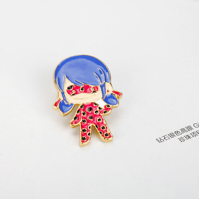 19 New Ladybug Anime Figure Brooch Marinette Cat Noir Enamel Pins Cute Cartoon Christmas Jewelry Gift For Kids Girl Women Perfectostore Trend Product High Product Quality Best Seller 19