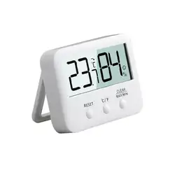Цифровым термометром и гигрометром декоративные часы для Температура высокой точности Крытый сырость Влажность монитор СВЕТОДИОДНЫЙ
