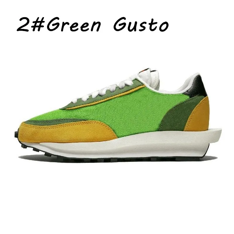 Новое поступление Sacai LDV вафельная спортивная обувь для мужчин и женщин черный, белый, серый, сосна зеленый Gusto Varsity Синий Мужские кроссовки Мода sp