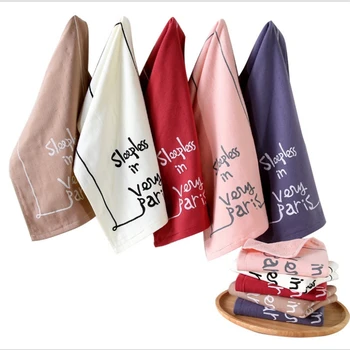 

35*35cm Cottom Gauze Towel Kid Bath Towels Washcloth Square Towel Children letter Bathroom Wipe Wash Cloth