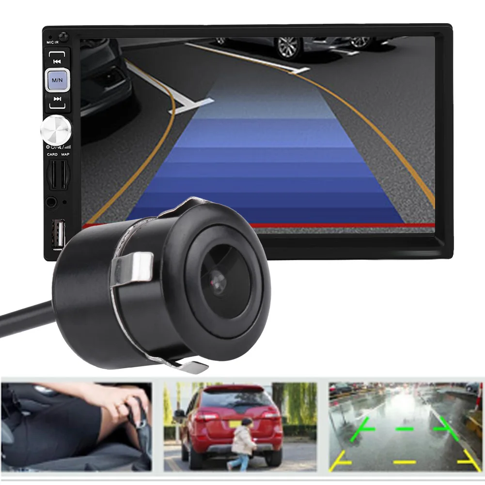 Car Reverse Camera Backup Rear View 18.5mm HD Low Light Night Version