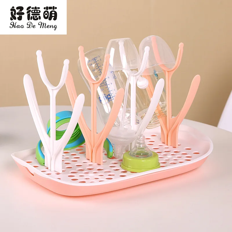 

Good German Adorable Baby Bottle Drying Rack Pacifier Air Dry Drain Rack Glass Bottle Drying Rack