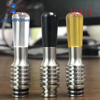 

510 MTL Drip Tip SS316 Metal Long Vape Tip Heat resistance Mouth Piece For RDA RTA Vape Tank Vape Drip TiPs for Firebird Rta