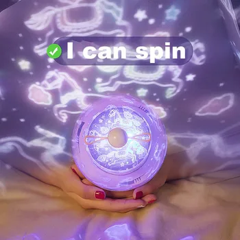 

Starry Sky Night Light Projector 360 Degree Rotation Lamp Romantic for Bedroom Bedside BV789