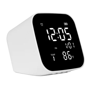 

Multifunctional LED Display Clock Thermometer Essential Oil Diffuser Temperature Clock USB Charging Wake-Up Alarm Clock