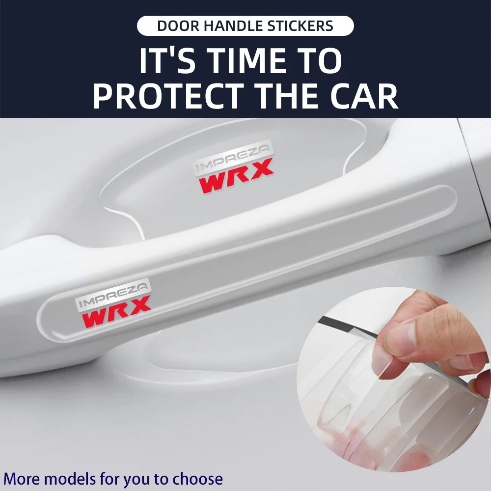 For Subaru WRX IMPREZA Forester Car Door Edge Handle Bowl Sticker Auto Wrist Rearview Mirror Protection Strips Parts | Автомобили и