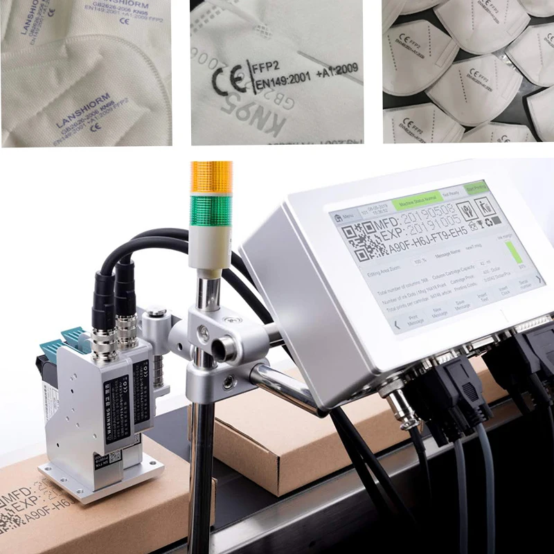 

Handheld inkjet Printer Printpen Color ink Mask Small Jet Production Date Coding QR Code Logo Marking Multilingual Language