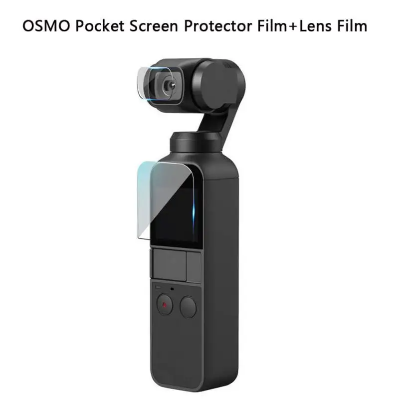 Для DJI OSMO карманная линза защитная пленка экран дисплей для автомобиля анти-шок закаленный стеклянный объектив камеры Защитная пленка для экрана