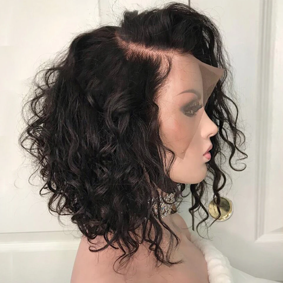 Короткие парики Sassoon Bob 13*4 130% на шнуровке спереди человеческие волосы