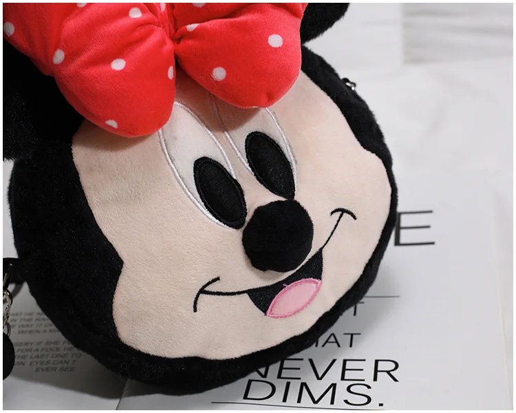 Дисней зима Микки Маус Женская сумка плюшевая кукла Минни сумка на плечо мультяшная сумка Модная Кукла леди Сумка милая сумочка