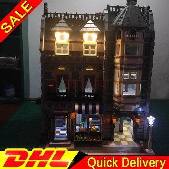 

LP 15008 DIY LED Light City Street Green Grocer Model Building Kit Set Blocks Bricks Toys Gift LPings toys Clone 10185