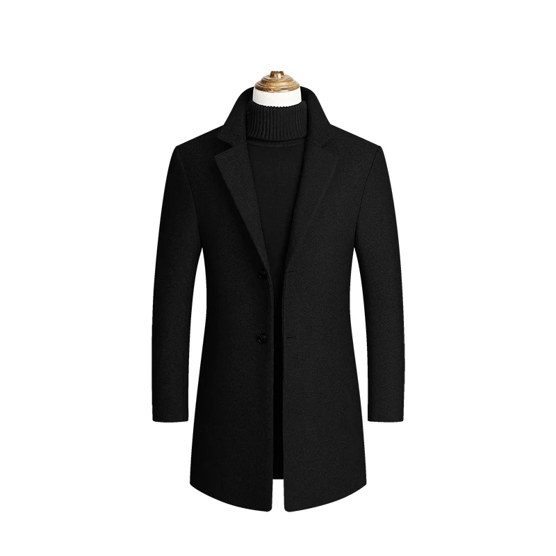Мужской Тренч, новинка, модное дизайнерское мужское длинное пальто, мужское зимнее длинное пальто, приталенный Тренч, куртка, парка, мужское пальто, M-4XL