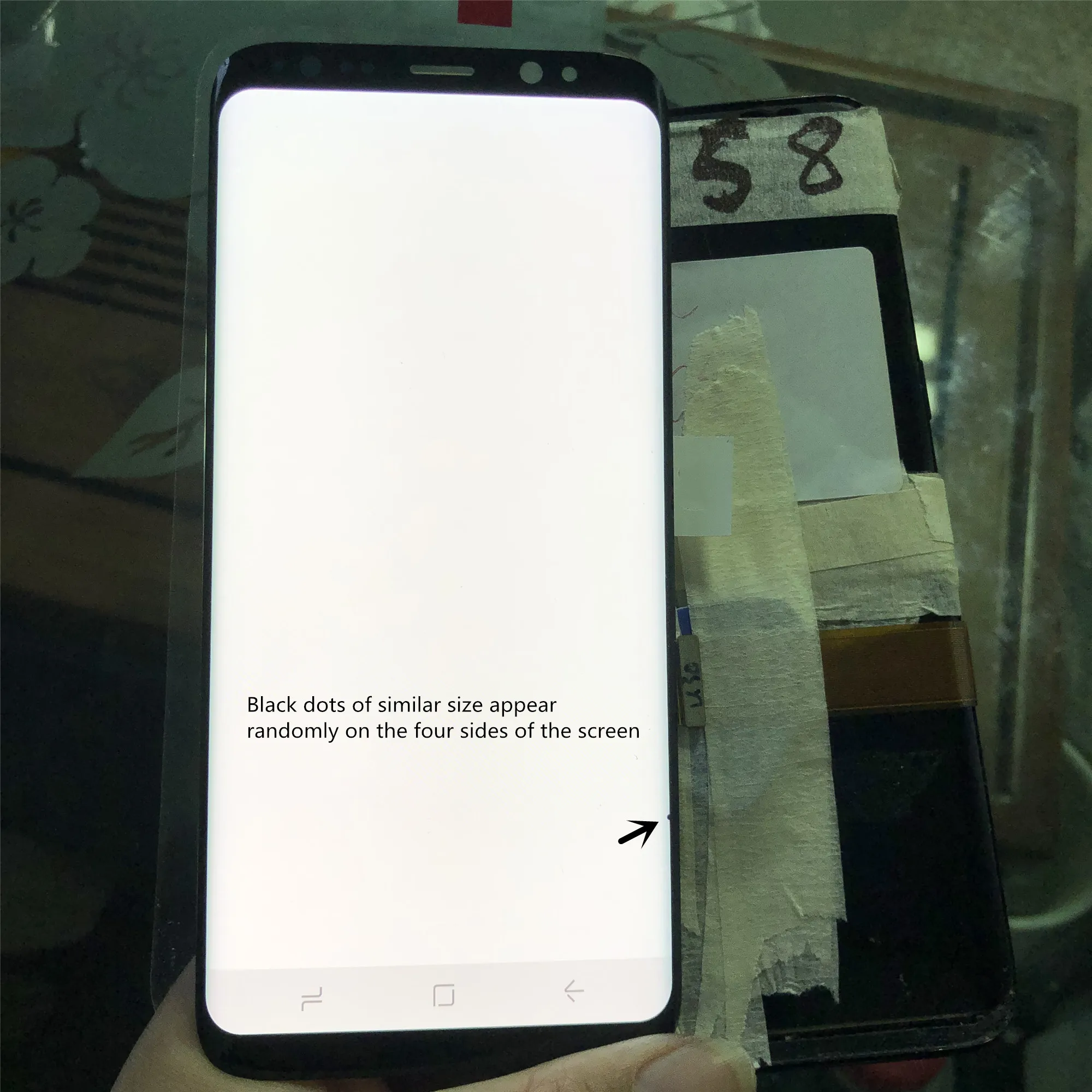 Оригинальный SUPER AMOLED для SAMSUNG Galaxy S8 SM-G950 G950F с рамкой битых пикселей ЖК-дисплей +