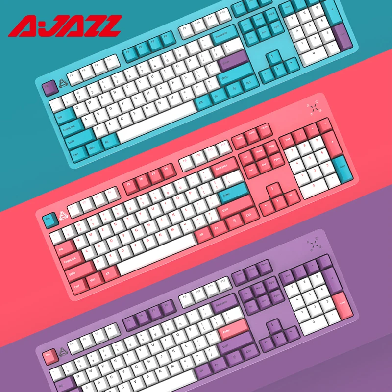 Клавиатура Ajazz B27 Cherry MX механическая эргономичная Проводная игровая с 104