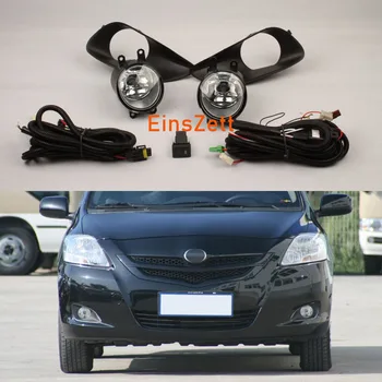 

1set Car Fog Light Assembly For Toyota Yaris/BELTA 2006-2011/VIOS 2007-2011 Front Bumper Lamp Halogen Bulb Day Light with Wirng