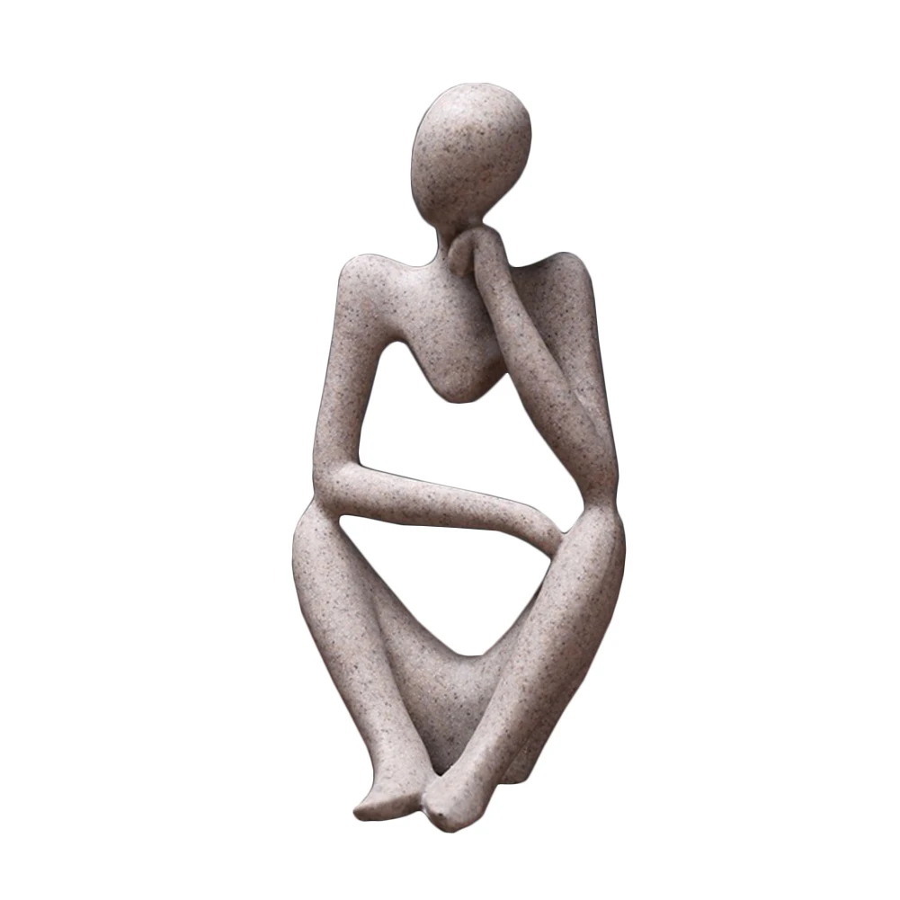 Creative Resin Statues Abstract Thinker People Statue Sculptures Figurine DIY Decoration Craft Office Home Decoration Figurine Creative Resin Statues Abstract Thinker People Statue Sculptures Figurine DIY Decoration Craft Office Home Decoration Figurine