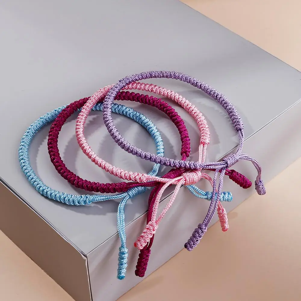 Hot Tibetan Buddhist Braided Bracelet Thread Knots Woven Red Rope Lucky Lover Men Women Bracelets Bangles Prayer Charm Jewelry