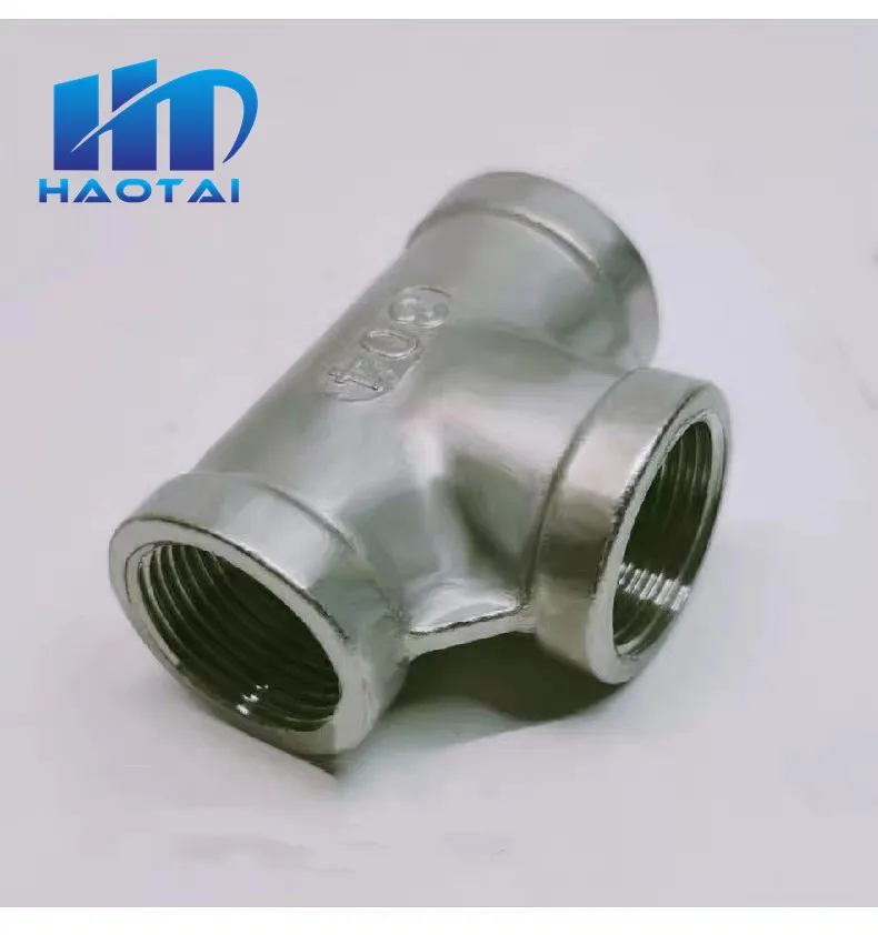 SS 304 Нержавеющая сталь адаптер 1/" 1/4" 3/" 1/2" 3/" 1" 1-1/4» 1-1/" внутренняя резьба BSP штуцер трубы водопровода 3-х полосная Тройник