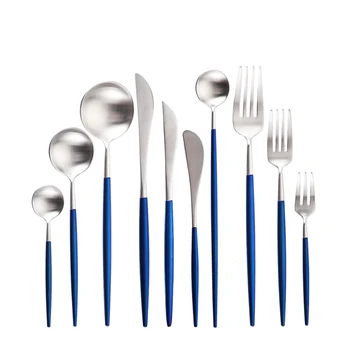 

Spklifey Cutlery Set 304 Stainless Steel Spoon and Fork Set Tableware Forks Knives Spoons Dinner Set Kitchen Dinnerware