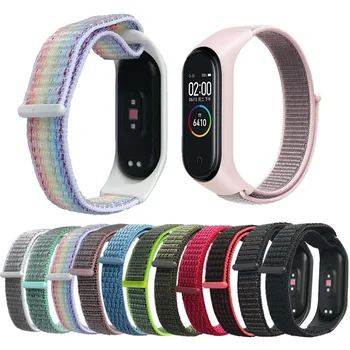 

Nylon Strap for Xiaomi Mi band 4 3 5 replaceable Bracelet Mi band band4 corea Wristband Breathable Bracelet for Xiomi Miband 3 4