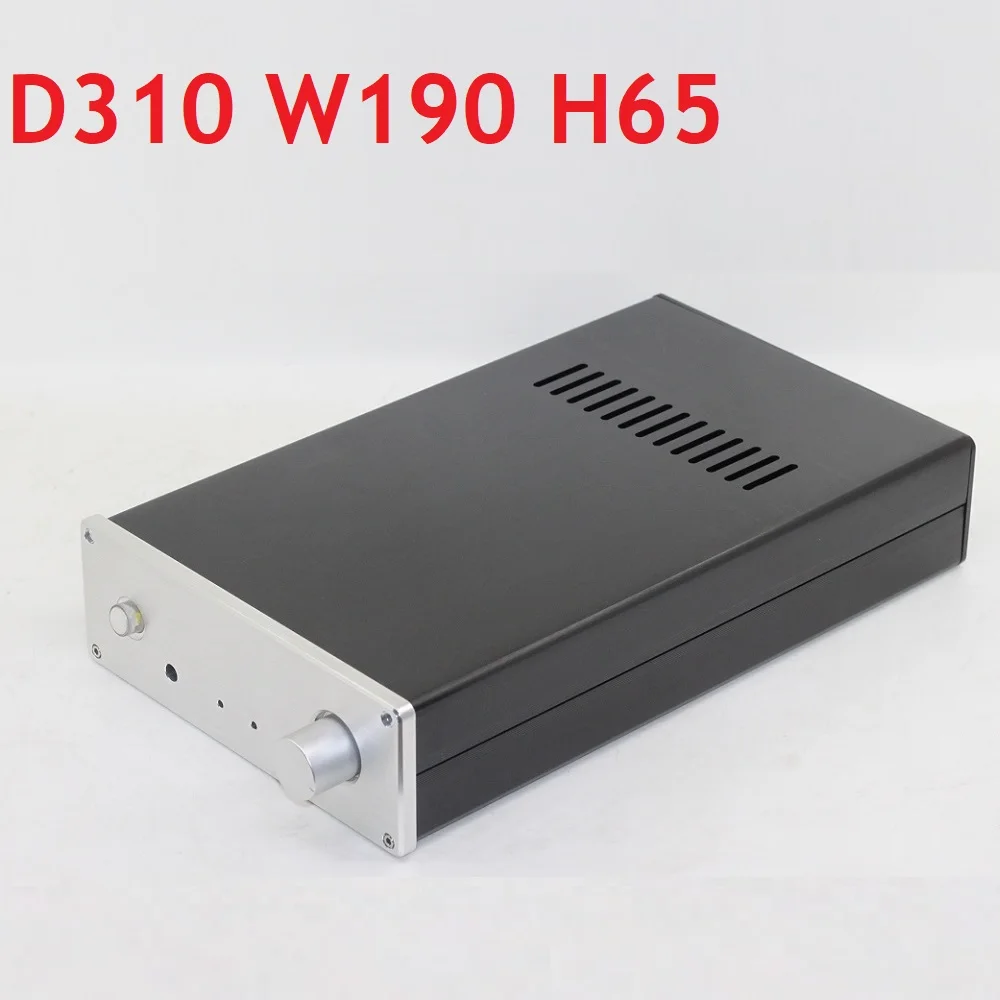 

D310 W190 H65 усилитель питания шасси DIY DAC декодер оболочка Предварительный усилитель для наушников чехол Алюминиевый задний Hi-End PSU