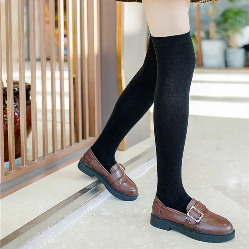 Women Girl Winter Soft Cable Knit Over knee Long Boot Thigh-High Warm Stockings