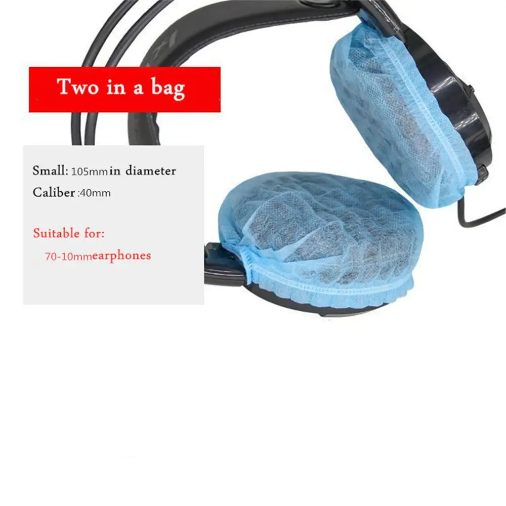 Apply to 70 100mm Ear Pad Disposable Headphone Cover Non Woven Hygienic Dustproof Sweatproof Stretchable Internet cafes Headsets
