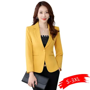 

High-quality Straight and Smooth Jacket Office Lady Style Coat Business Formal Wear Candy Color Heavy Tops