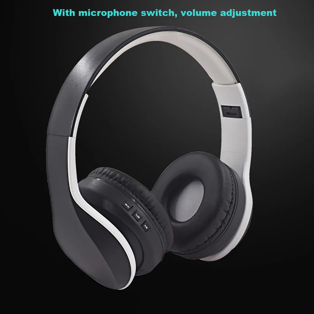 Bluetooth 5,0 Наушники Беспроводные Hi-Fi стерео микрофон Складная гарнитура над ухом спортивные музыкальные беспроводные bluetooth наушники