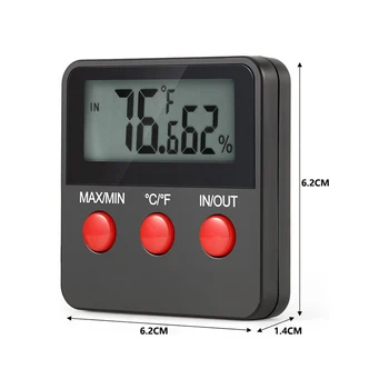 

Digital Humidity Meter LCD Thermometer Hygrometer Temp Humidity Monitor Tester Meter Measuring Tools For Egg Incubator Pet Keep