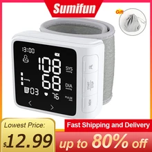 

Home Wrist Sphygmomanometer Blood Pressure Monitor Tensiometer Automatic Digital BP Tonometer Heart Rate Pulse Monitoring