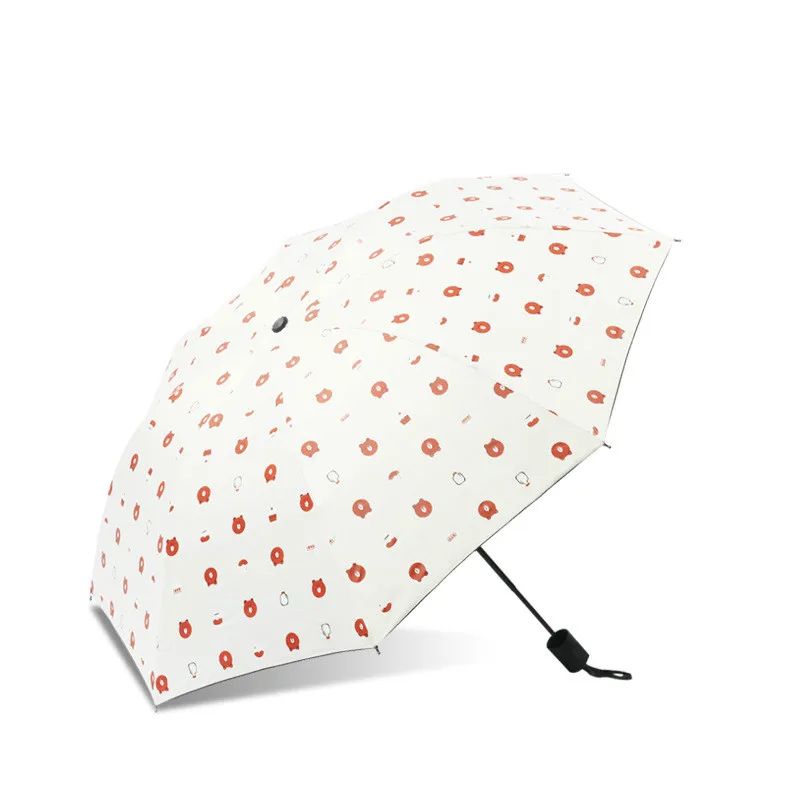 Ветрозащитный складной автоматический зонт от дождя для женщин, роскошный большой Ветрозащитный зонтик от дождя для мужчин с черным покрытием - Цвет: ordinary - white