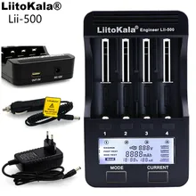 Liitokala Lii 500/Lii 202/Lii 100/Lii 300 1.2V/3.7V 18650/26650/18350/16340/18500/AA/AAA NiMH lithium battery Charger lii500