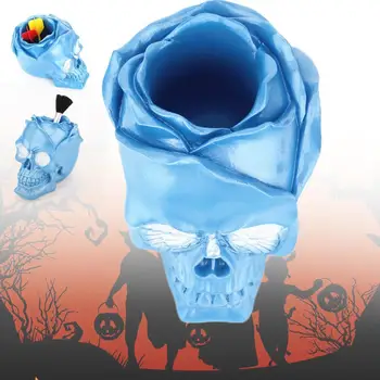 

Rose face skull pen barrel table storage supplies office stationery supplies I6Z9