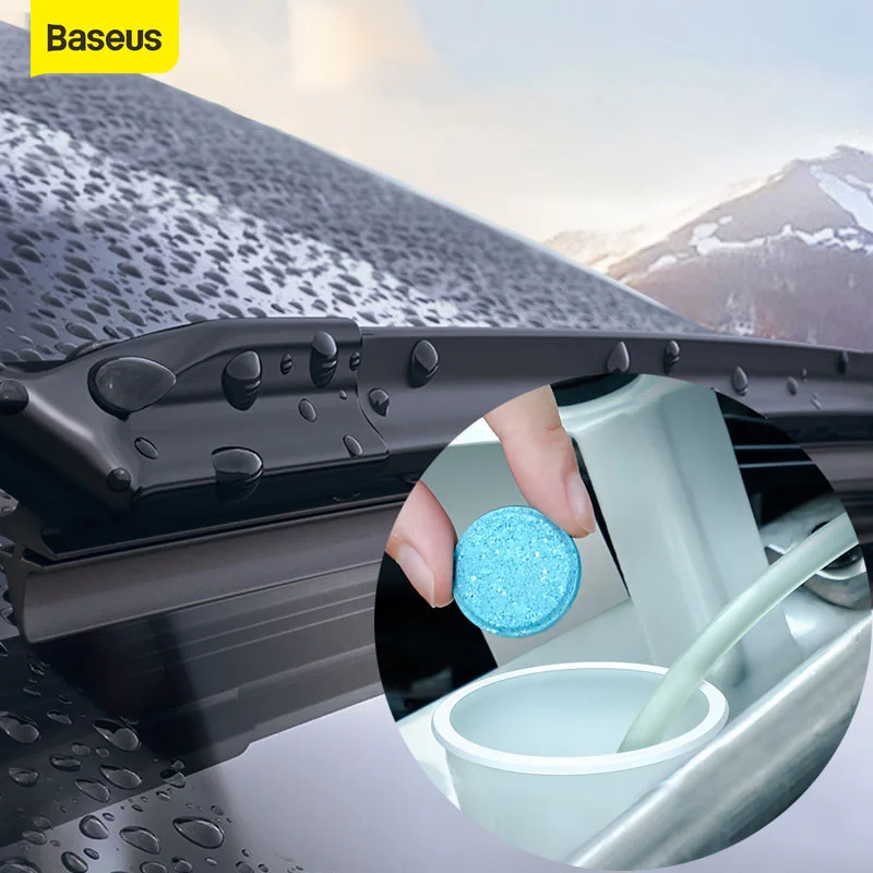 Baseus 12 шт. автомобильный очиститель для лобового стекла Effervescent планшеты