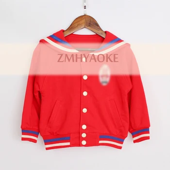

Spot 2019 Winter ZMHYAOKE-BB Baby Girls Coat LUCKY Rabbit Red Crew Neck Jacket Girl Winter Clothes Boy Jackets Kids Coat