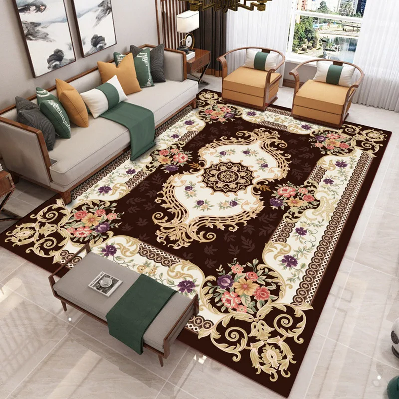 

European Persian Royal Palace Large Carpet Living Room Hotel Carpets Bedroom Sofa Coffee Table Rug Party Wedding Red Area Rugs