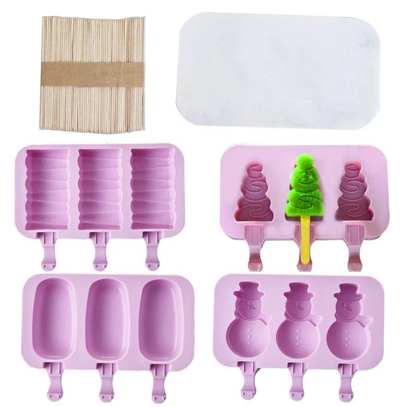 Лето 1 шт форма для мороженого силиконовые многоразовые ручные DIY лоток фруктовые