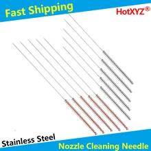 HotXYZ 3D Printer Nozzle Cleaning Tool Kit Stainless Steel Needle Set for MK8 E3D 3D Printing Accessories