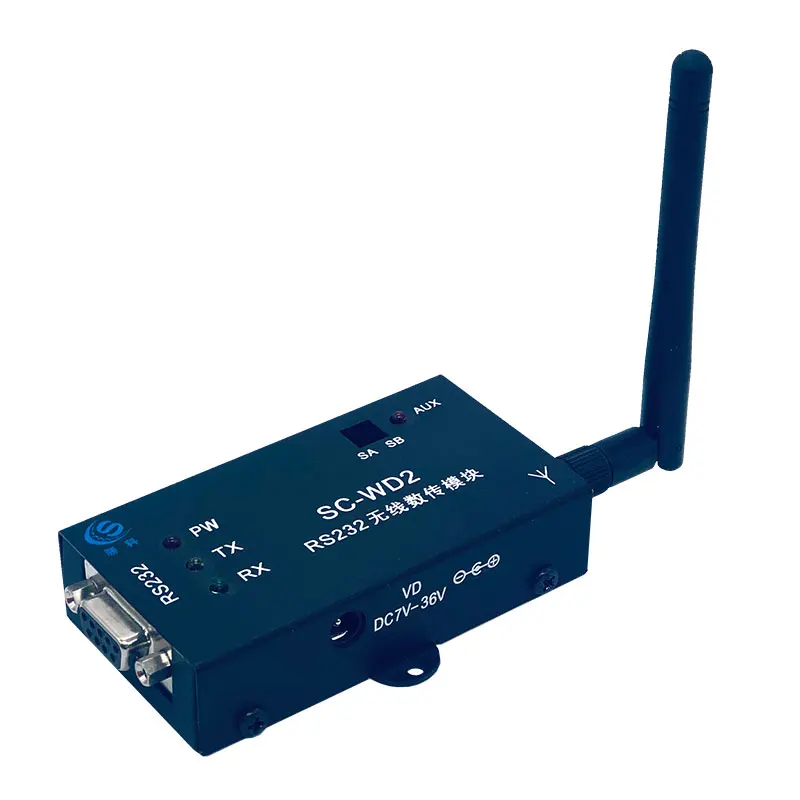 Metal case RS232 / RS485 / RS422 high-sensitivity wireless data transmission module industrial SC-WD4 / SC-WD2