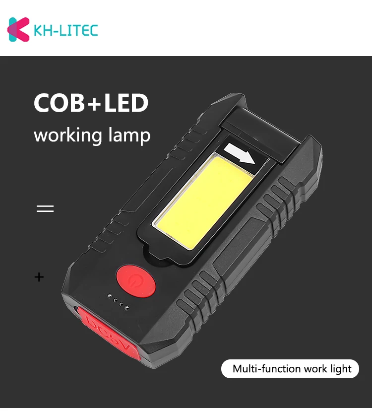 Portable-COB+XPE-LED-Flashlight-Torch-USB-Rechargeable-LED-Red-and-White-Light-Magnet-Hook-Work-Lantern-with-Built-in-Battery（7）
