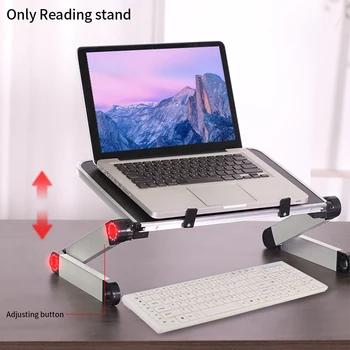 

360 Degree Ajustable Book Holder Stand Aluminium Alloy Foldable Desktop Laptop Stand for Reading Rest Home School Document Study