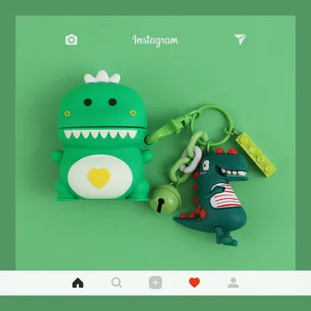 

Case For Airpods Case 2 Coque Silicone With Keychain Funda For Air Pods 2 1 Cover Earphone Accessories Coque For Airpot Case